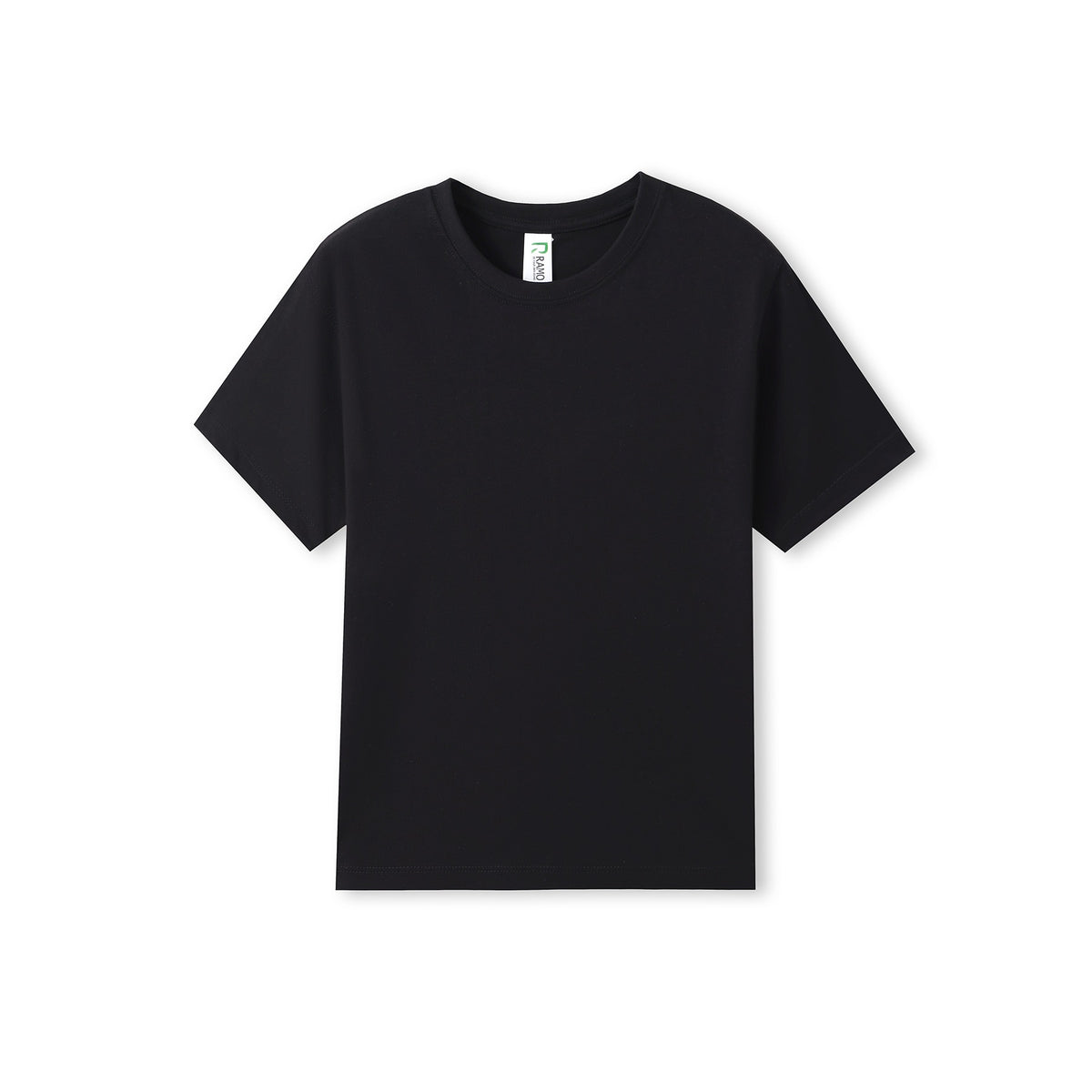 Kids Organic Tee - Black - Front