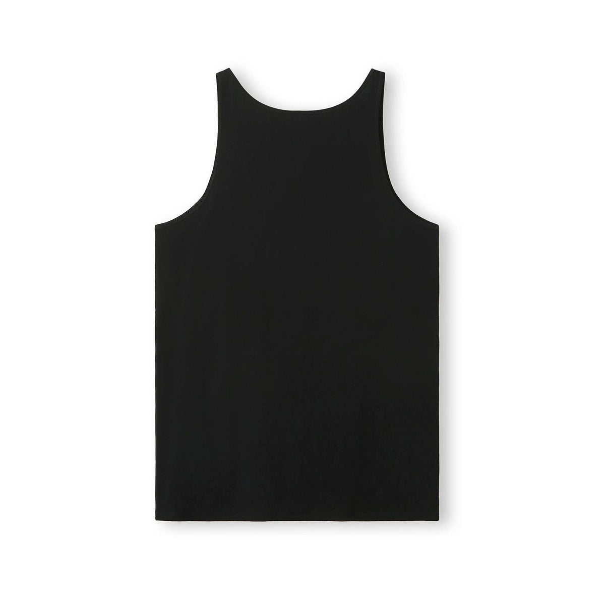 Men American Style Singlet - Black - Back