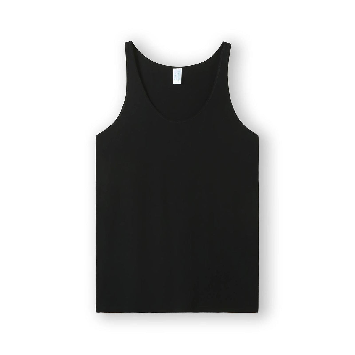 Men American Style Singlet - Black - Front
