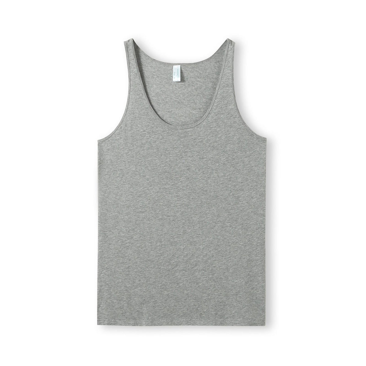 Men American Style Singlet - Grey Marl - Front