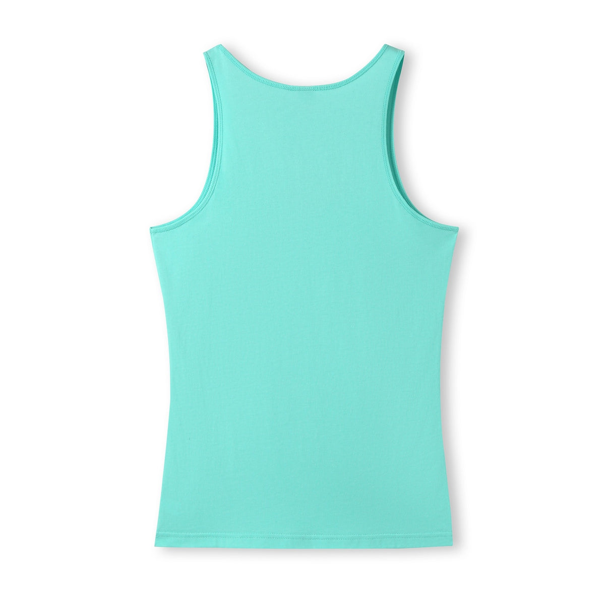 Womens American Style Singlet - Aqua - Back