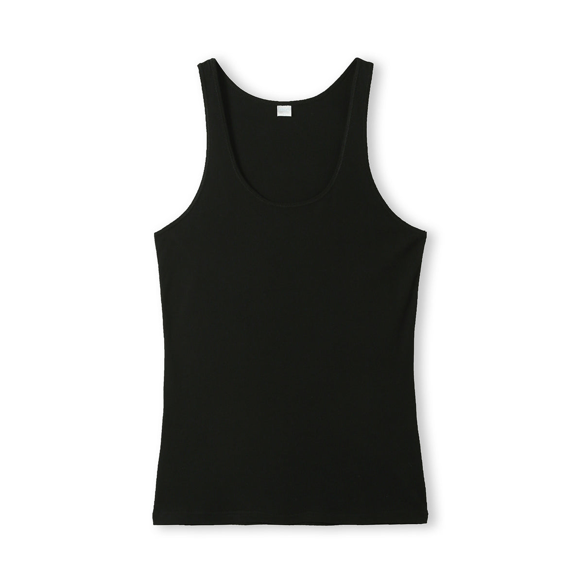Womens American Style Singlet - Black - Front