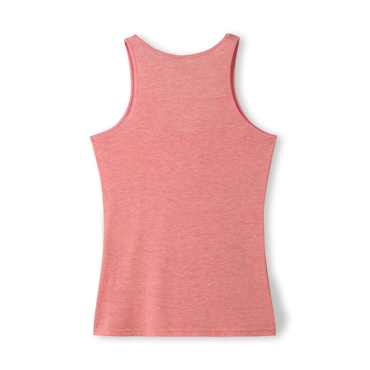 Womens American Style Singlet - Coral Red Marl - Back