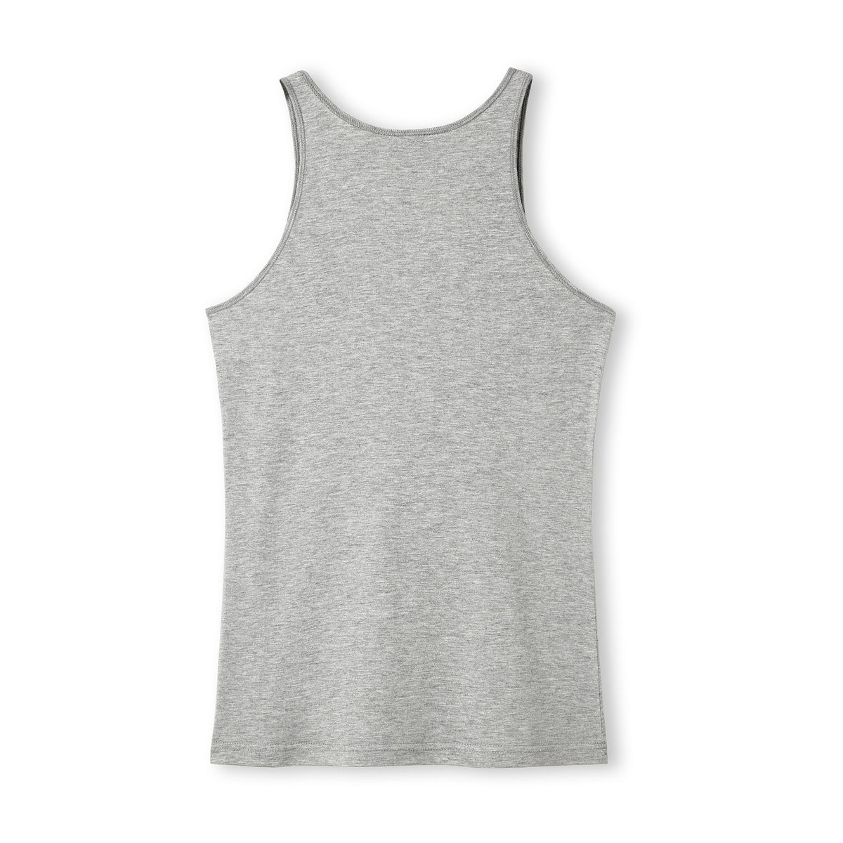 Womens American Style Singlet - Grey Marl - Back