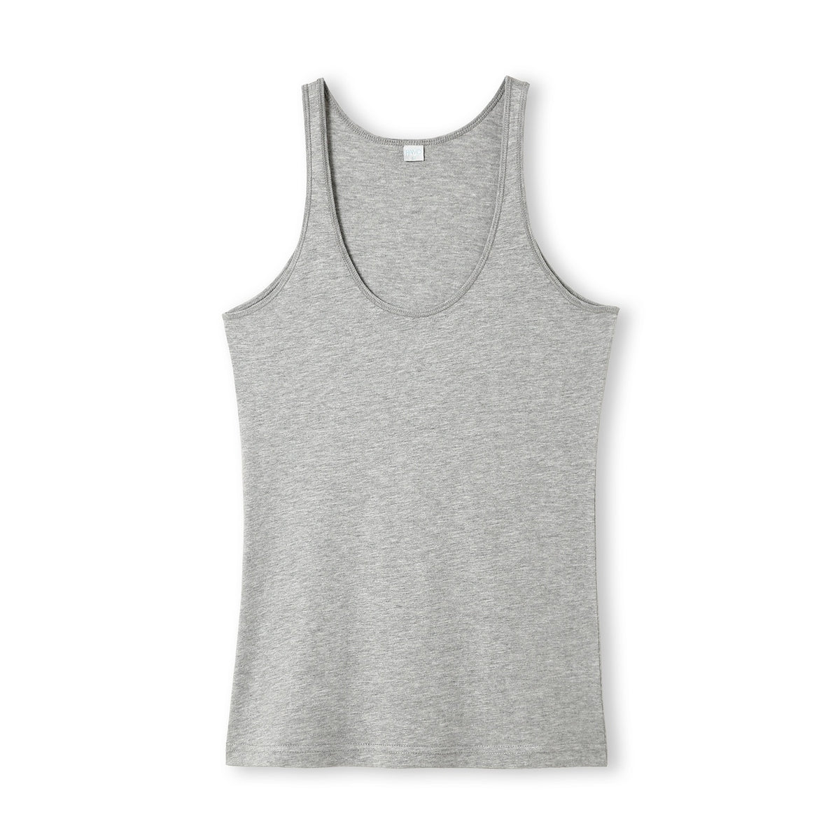 Womens American Style Singlet - Grey Marl - Front