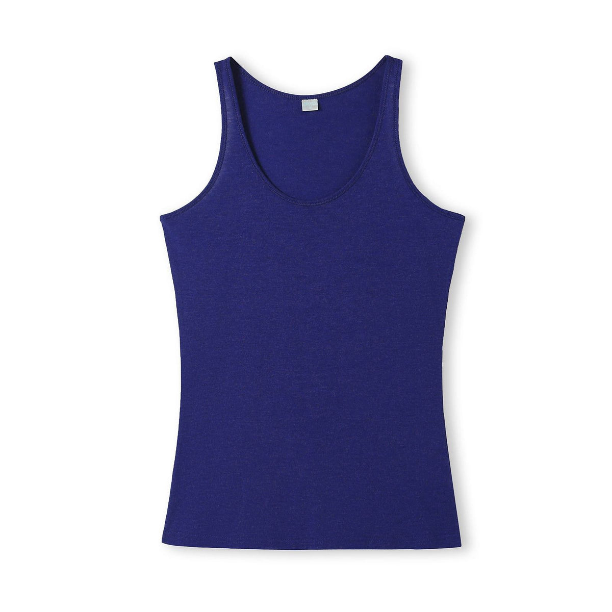 Womens American Style Singlet - Royal Marl - Front