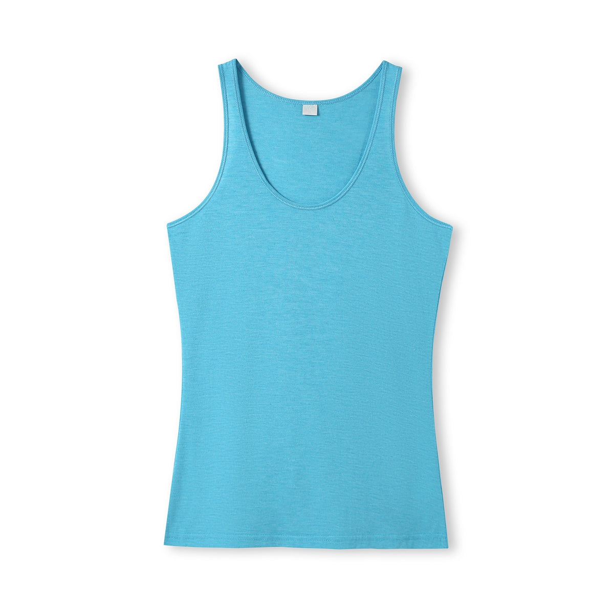 Womens American Style Singlet - Sapphire Marl - Front