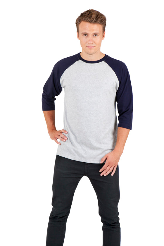 Men's / Unisex 3/4 Sleeve Raglan T-shirt - view