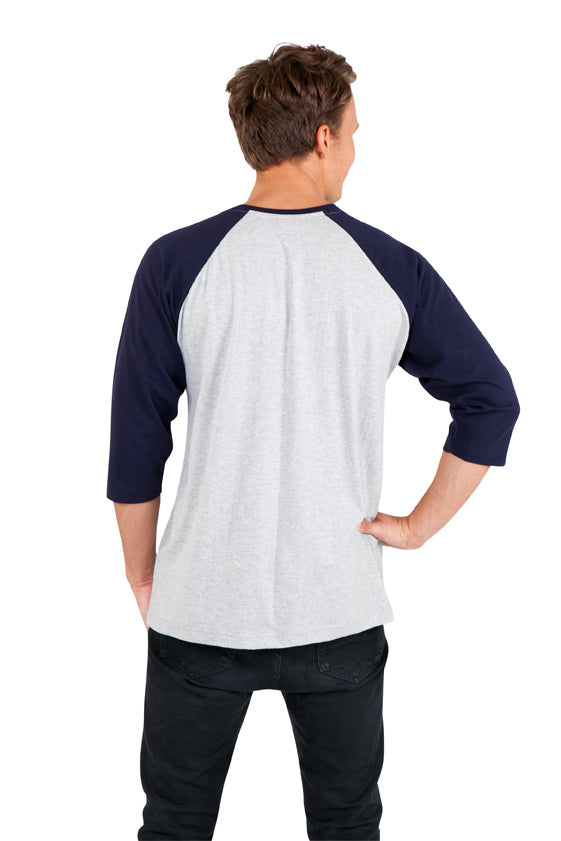 Men's / Unisex 3/4 Sleeve Raglan T-shirt - view