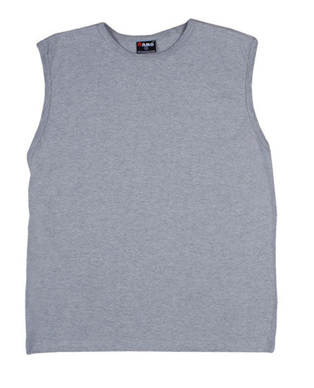 Men's Muscle T-shirt - Grey Marl - Front