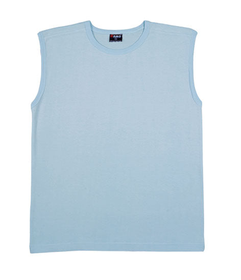 Men's Muscle T-shirt - Ice Blue - Front
