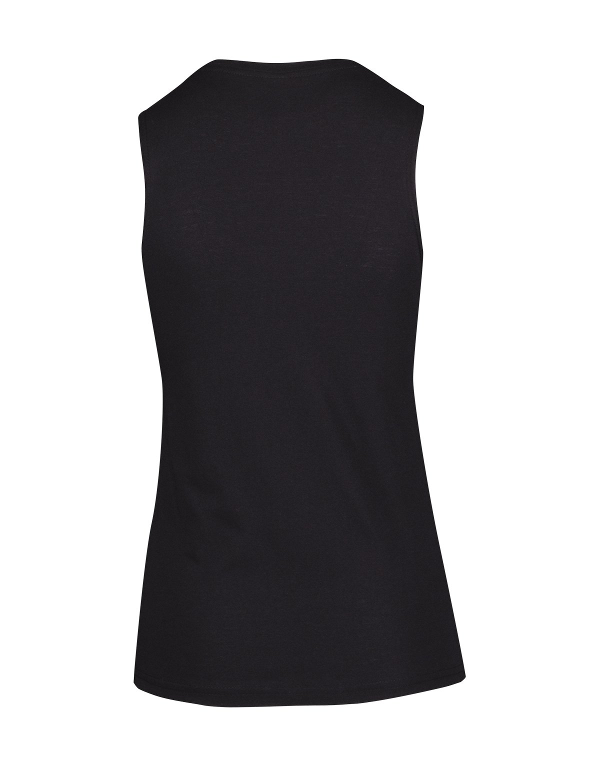 Womens Heather SLEEVELESS Tee - Greatness Range - Black - Back