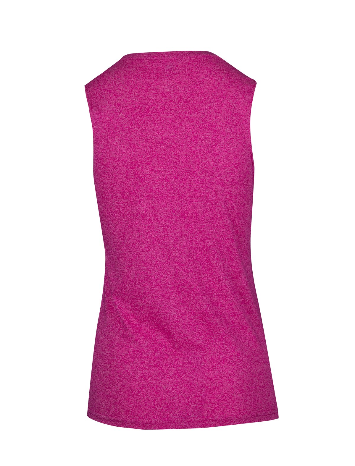 Womens Heather SLEEVELESS Tee - Greatness Range - Hot Pink Heather - Back