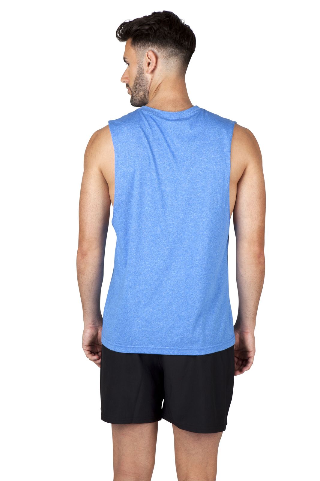 Mens Heather SLEEVELESS Tee - Greatness Range - view