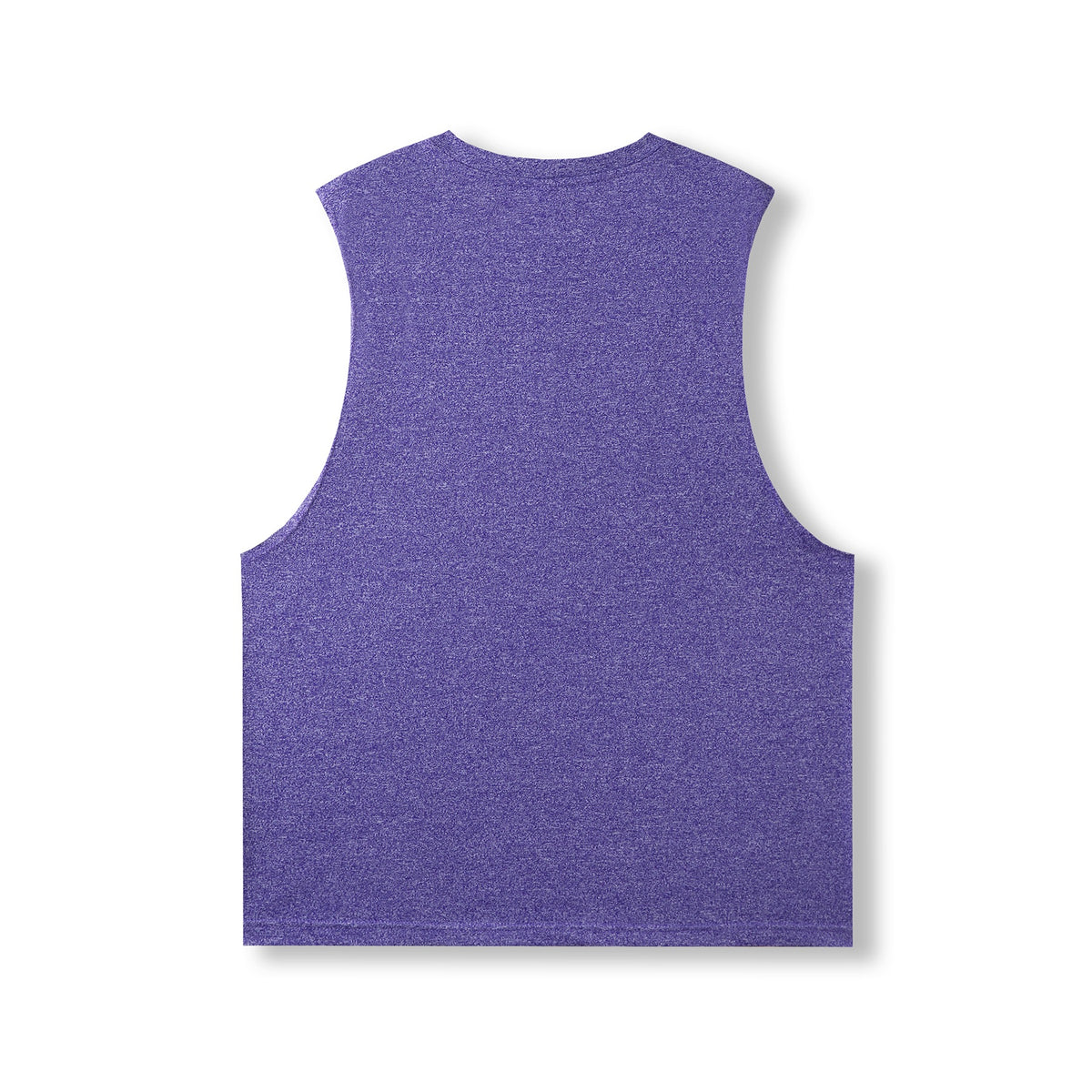 Mens Heather SLEEVELESS Tee - Greatness Range - Grape Heather - Back