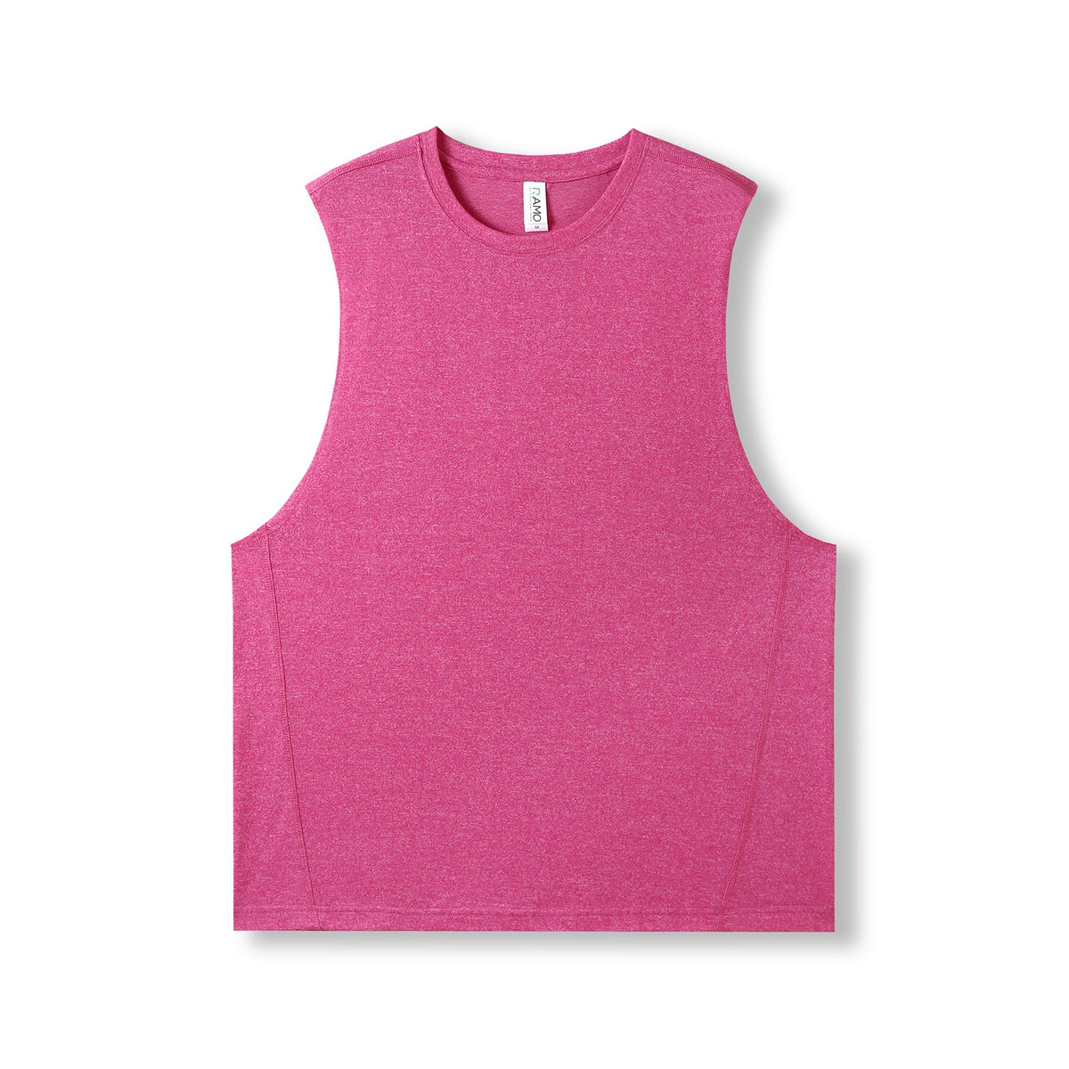 Mens Heather SLEEVELESS Tee - Greatness Range - Hot Pink Heather - Front
