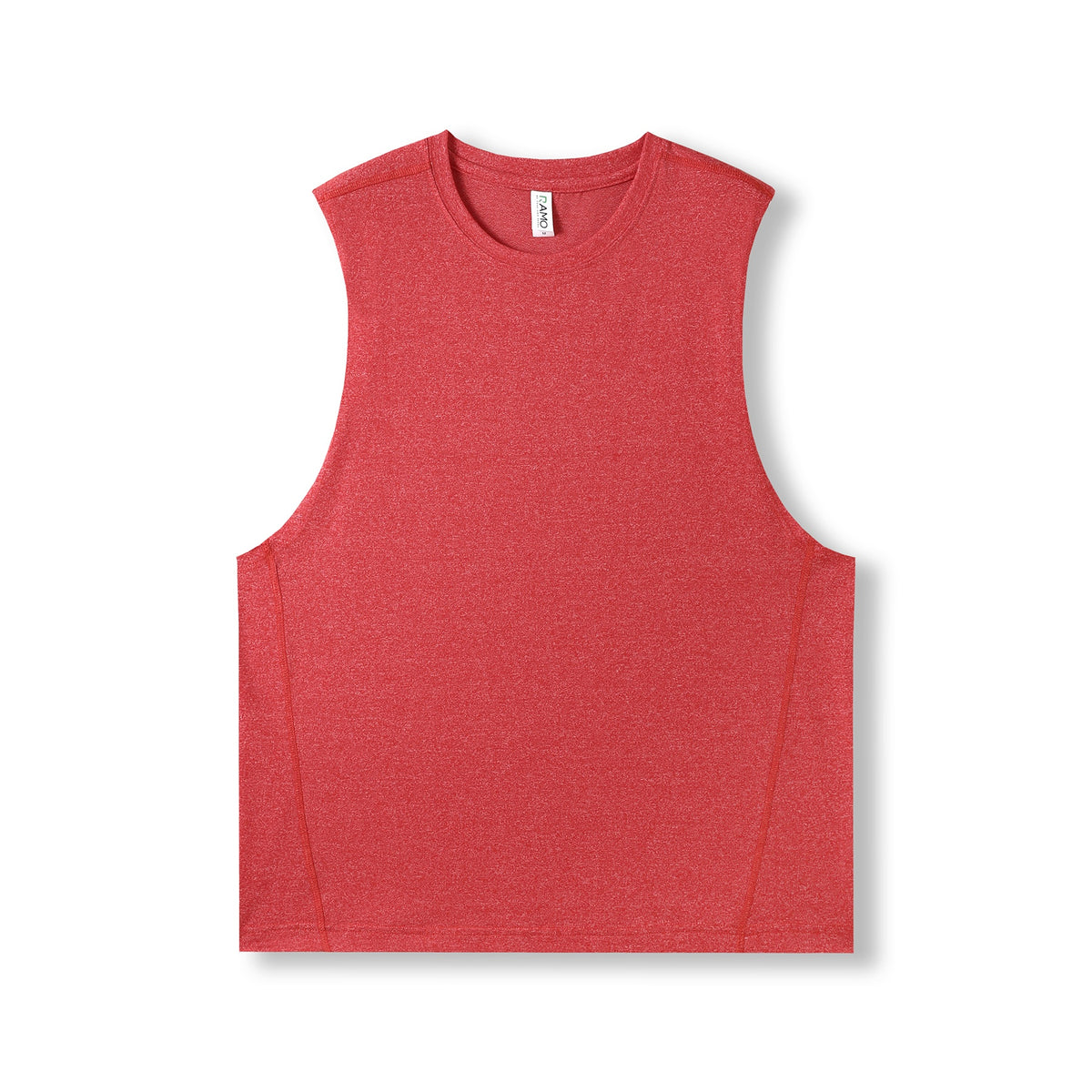 Mens Heather SLEEVELESS Tee - Greatness Range - Red Heather - Front