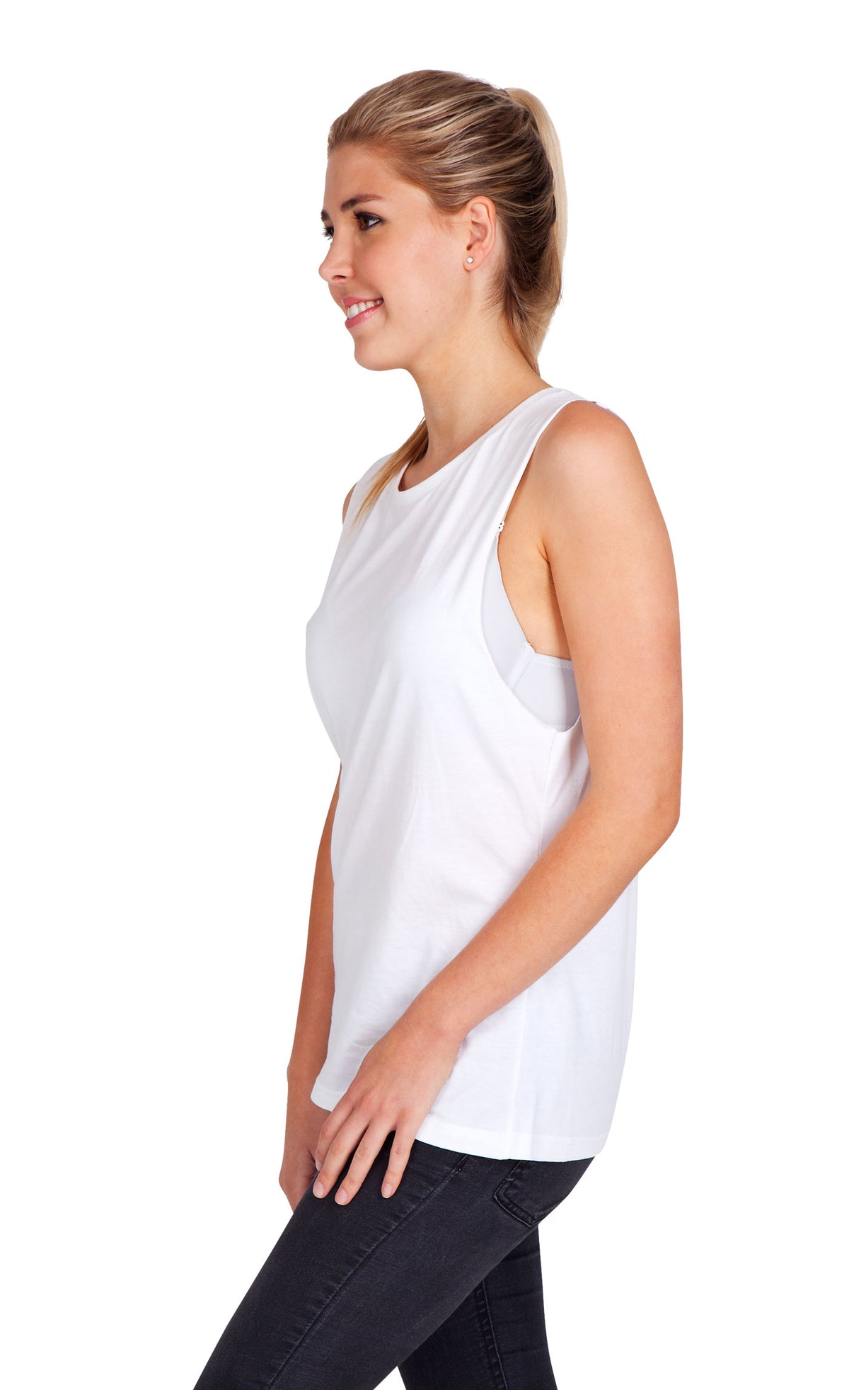 Women's combed cotton Tank - view