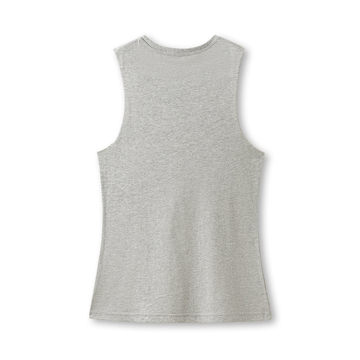 Women's combed cotton Tank - Grey Marl - Back