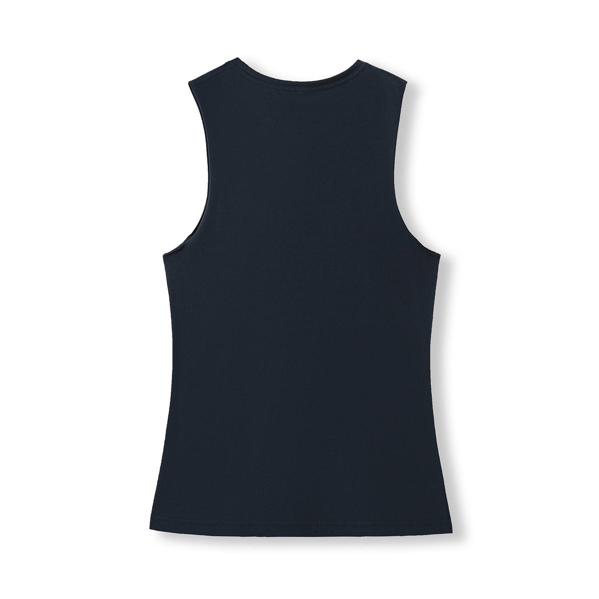 Women's combed cotton Tank - Navy Blue - Back