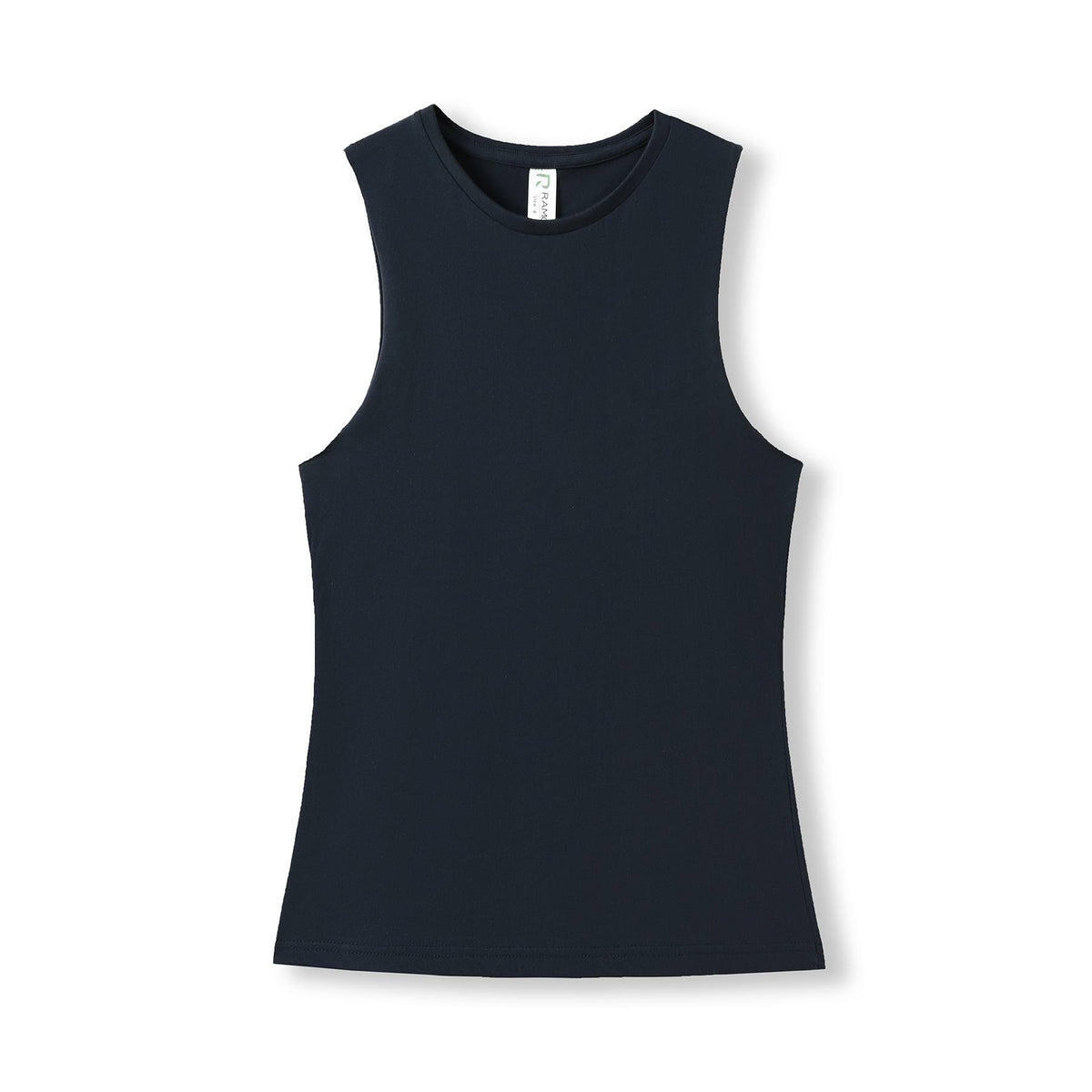 Women's combed cotton Tank - Navy Blue - Front