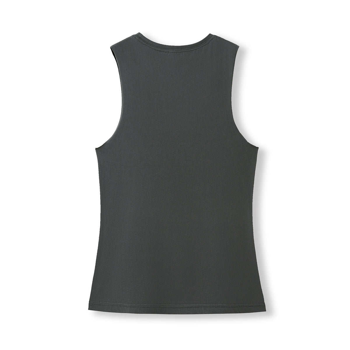 Women's combed cotton Tank - New Charcoal - Back