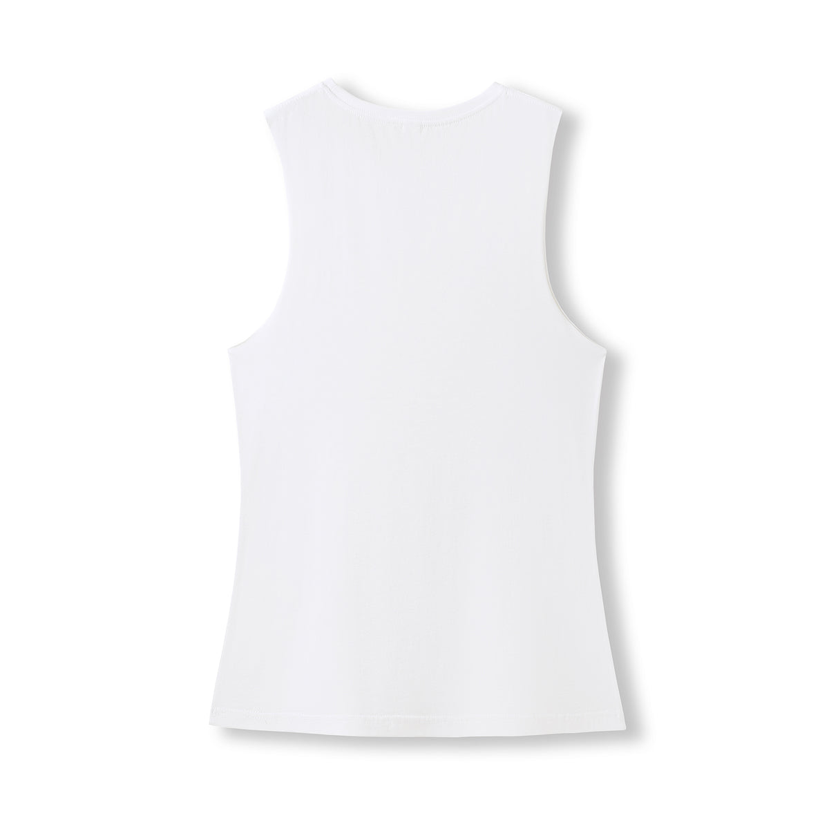 Women's combed cotton Tank - White - Back