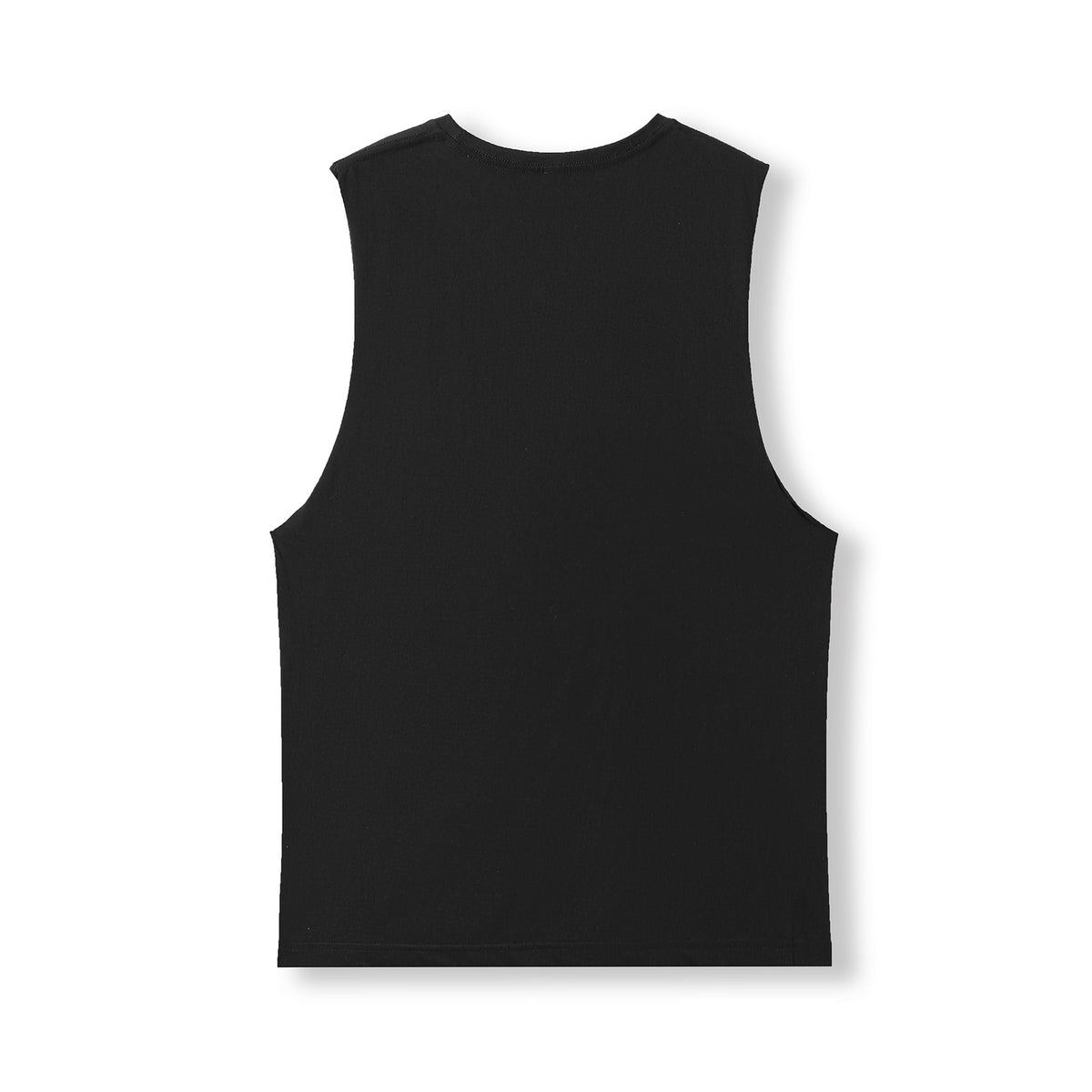 Men's / Unisex combed cotton tank - Black - Back