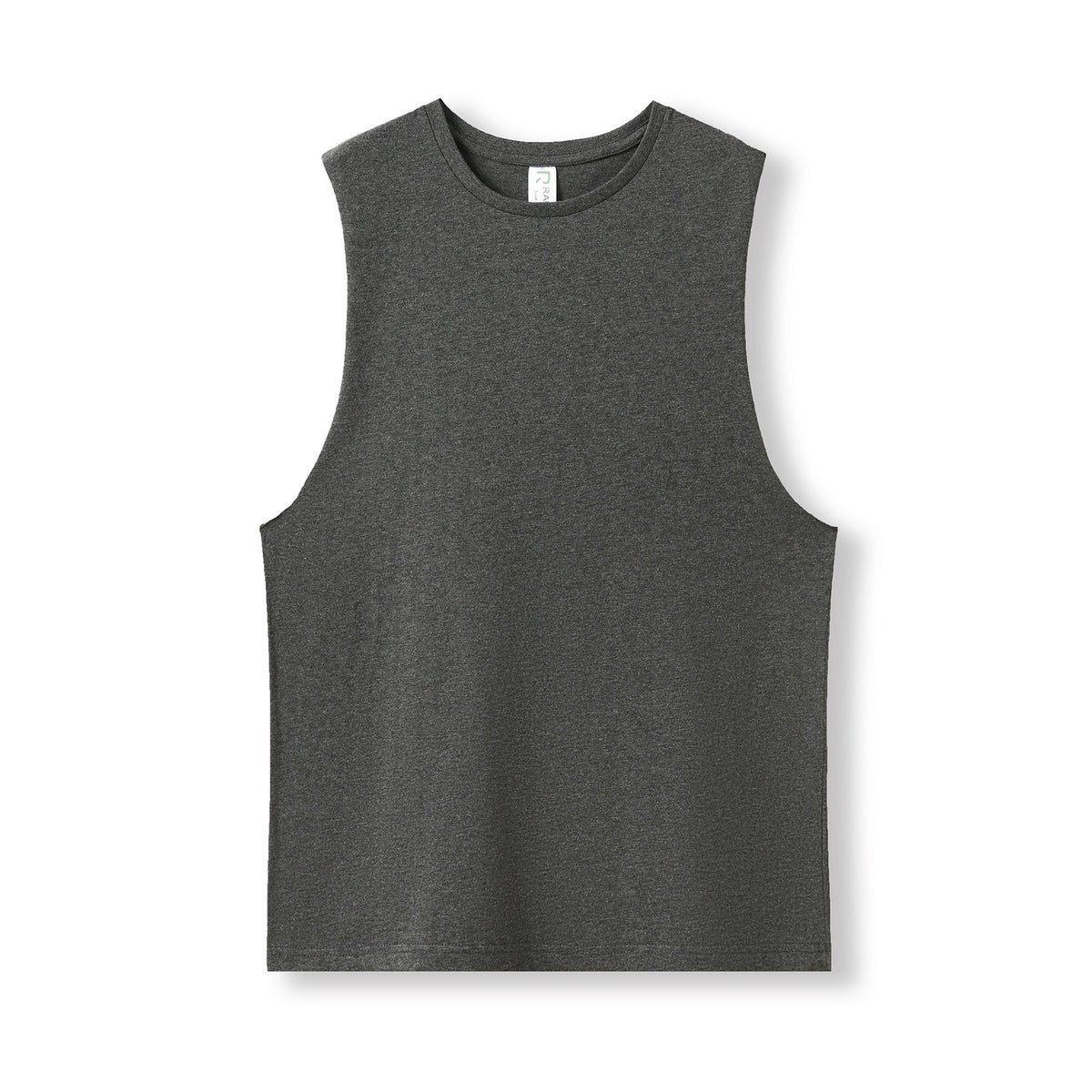 Men's / Unisex combed cotton tank - Dark Marl - Front