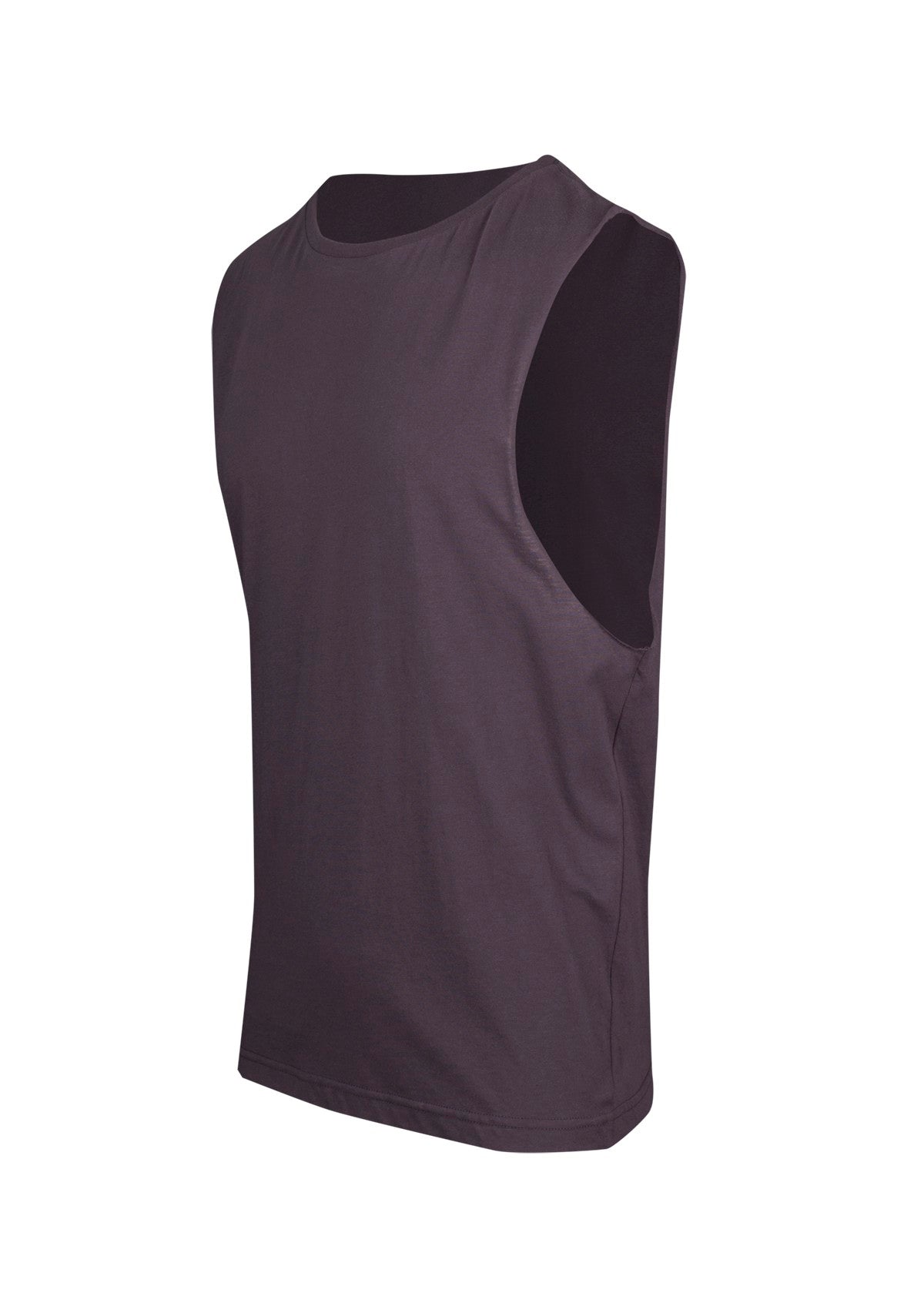 Men's / Unisex combed cotton tank - New Charcoal - Side