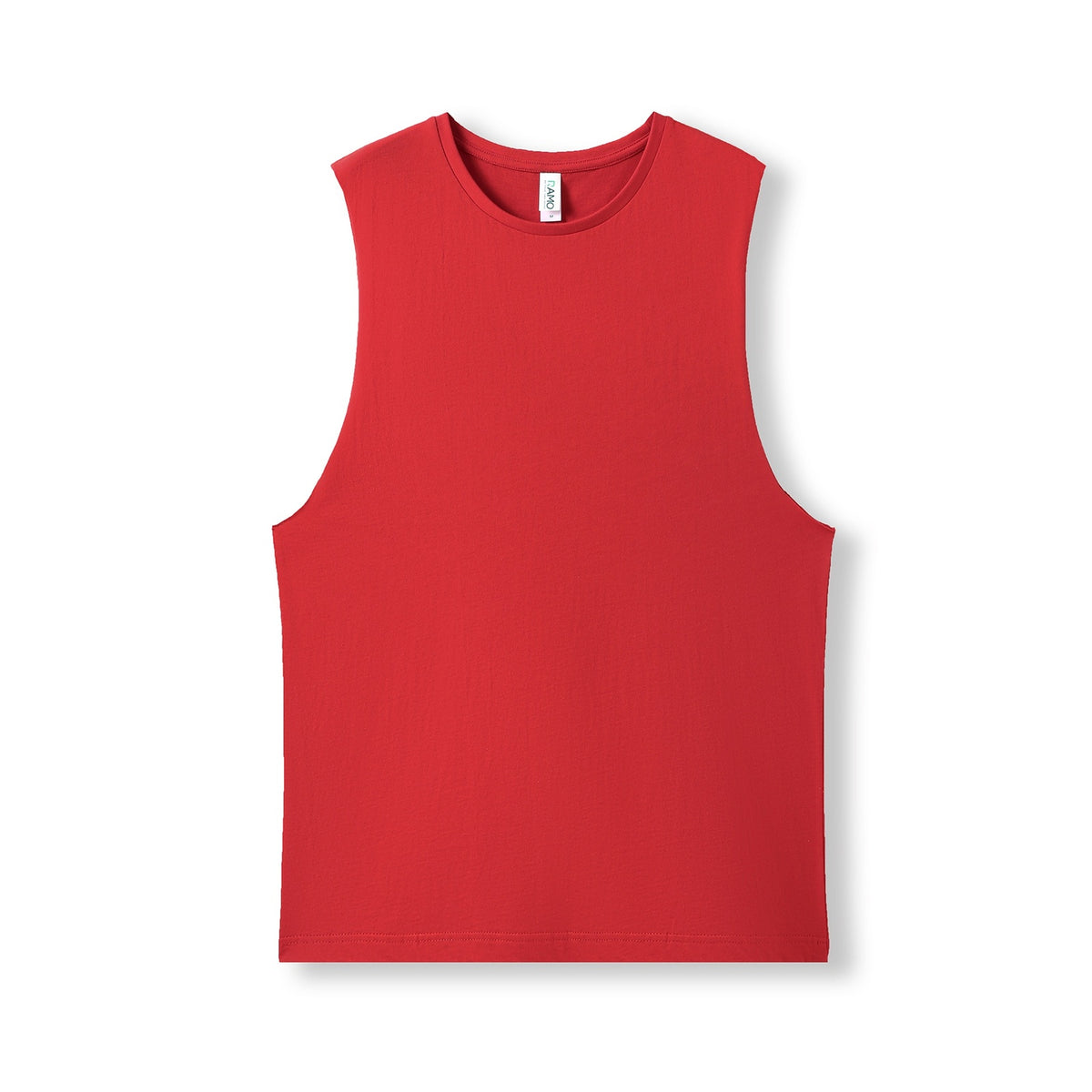 Men's / Unisex combed cotton tank - Red - Front