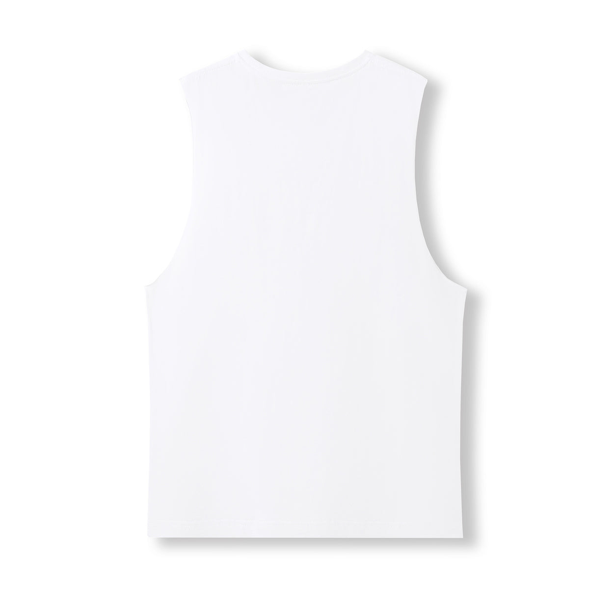Men's / Unisex combed cotton tank - White - Back