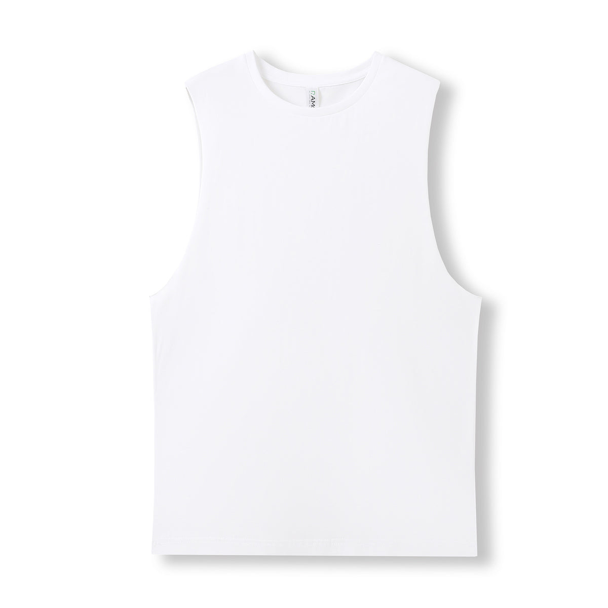 Men's / Unisex combed cotton tank - White - Front
