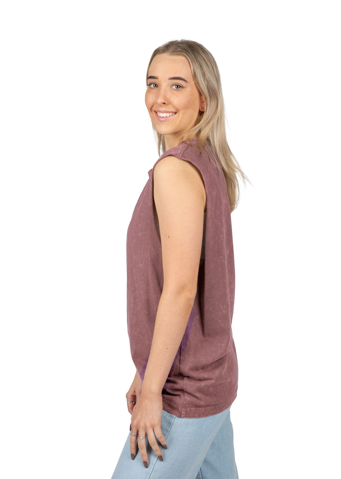 Womens' Stone Washed Tank - view