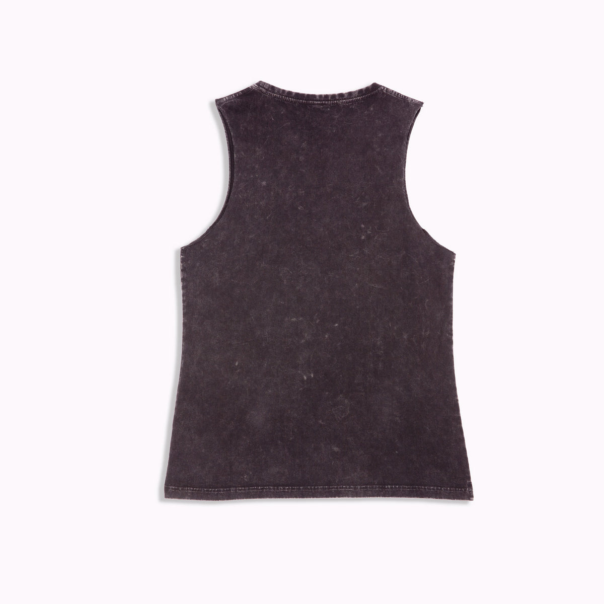 Womens' Stone Washed Tank - Black - Back