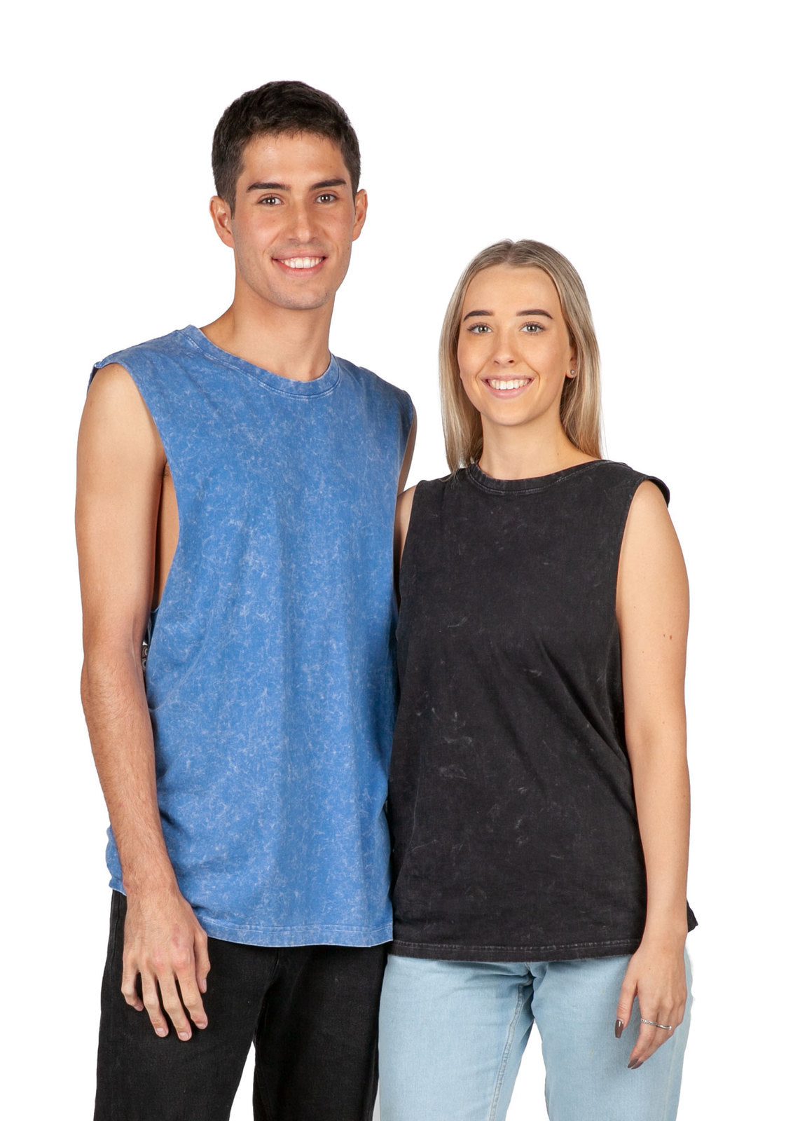 Men's Stone Wash Tanks - view