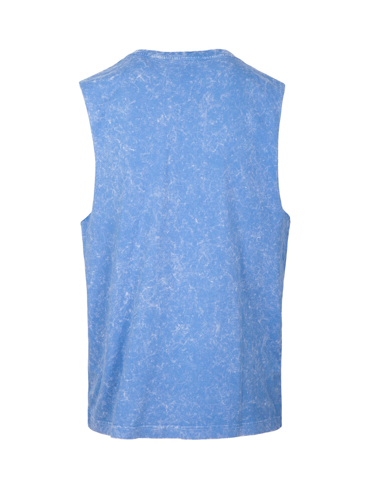 Men's Stone Wash Tanks - Blue - Back