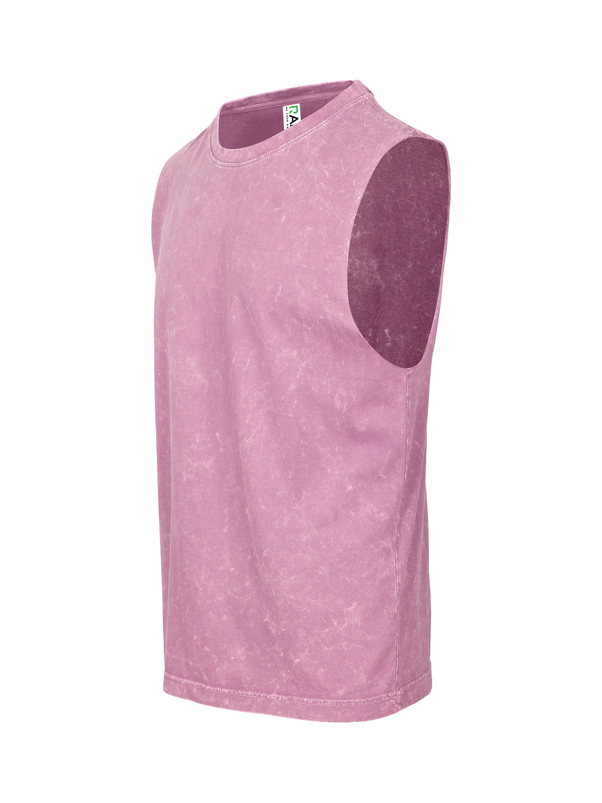 Men's Stone Wash Tanks - Mauve - Side