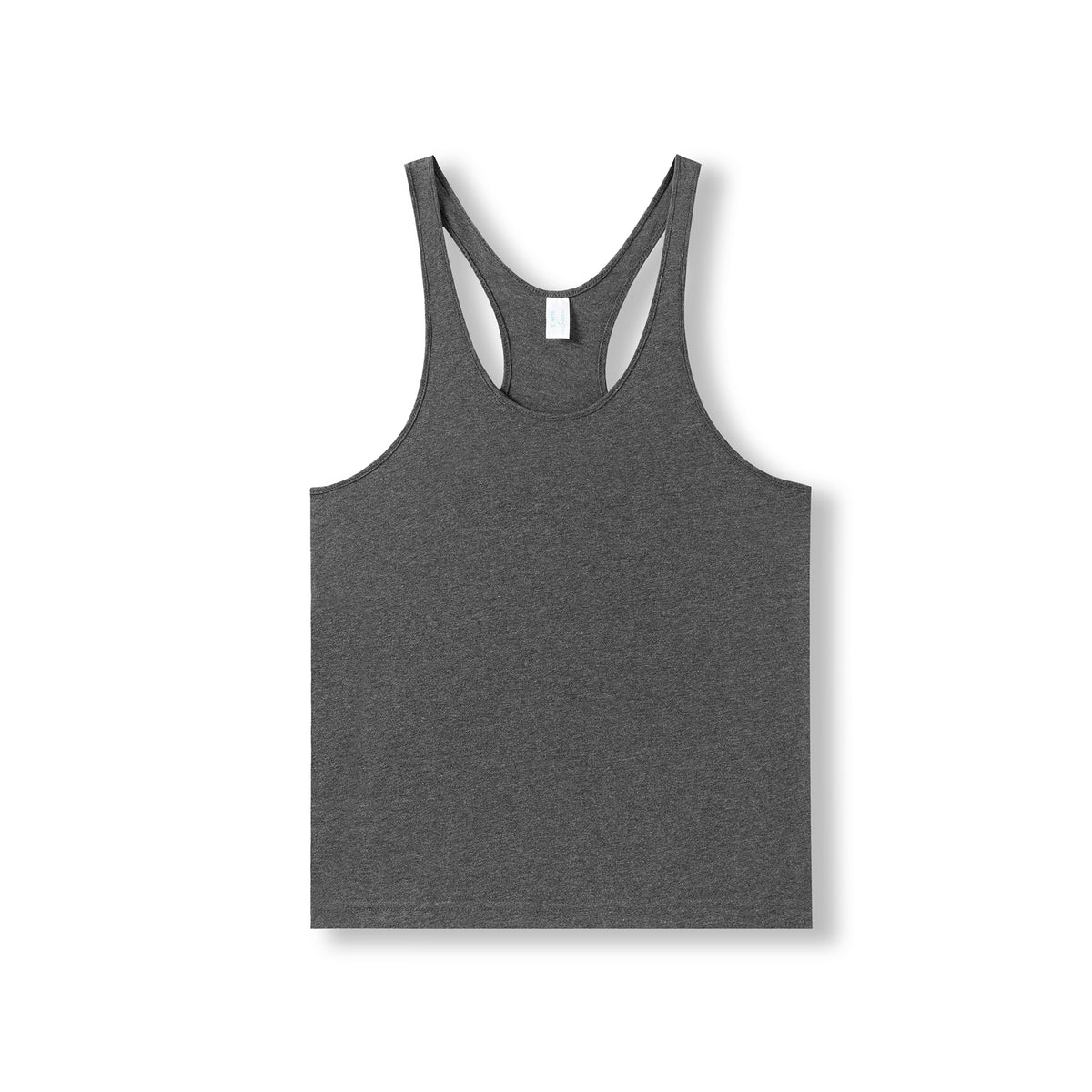 Men T-back Singlet - Charcoal Marl - Front