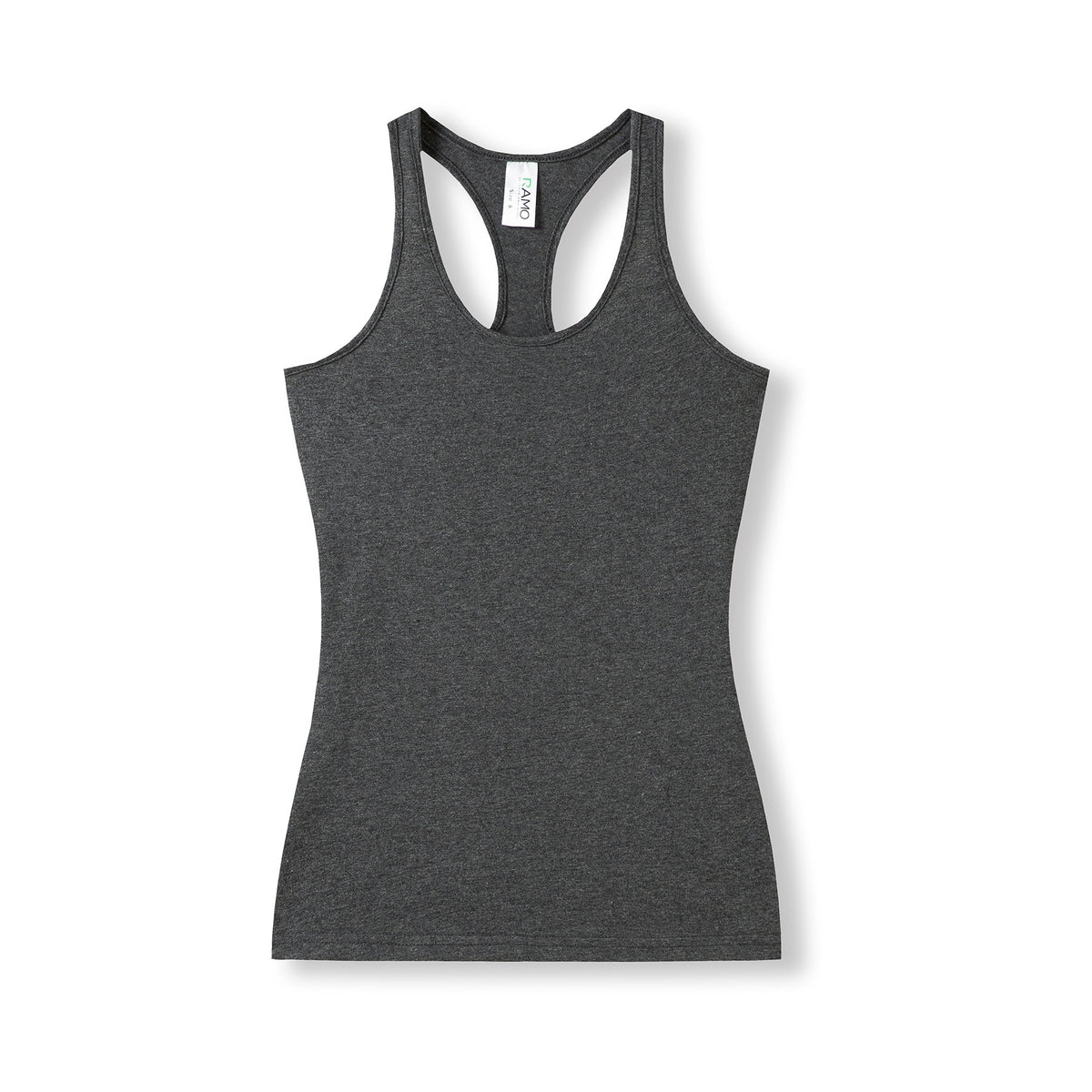 Kids Tback Singlet - Charcoal Marl - Front