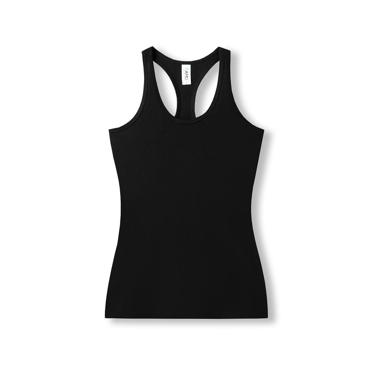 Womens Greatness Athletic T-back Singlet - Black - Front