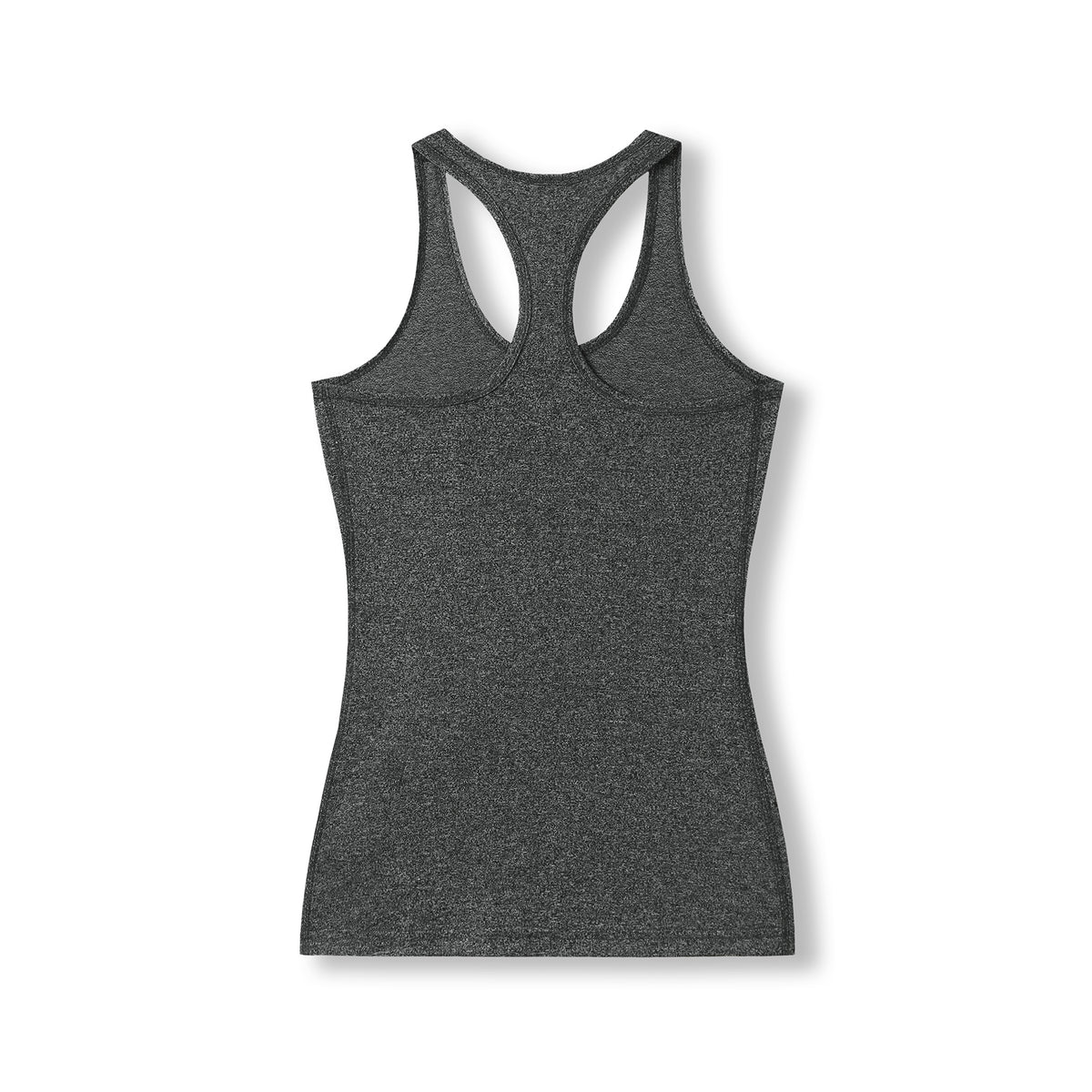 Womens Greatness Athletic T-back Singlet - Dark Heather - Back