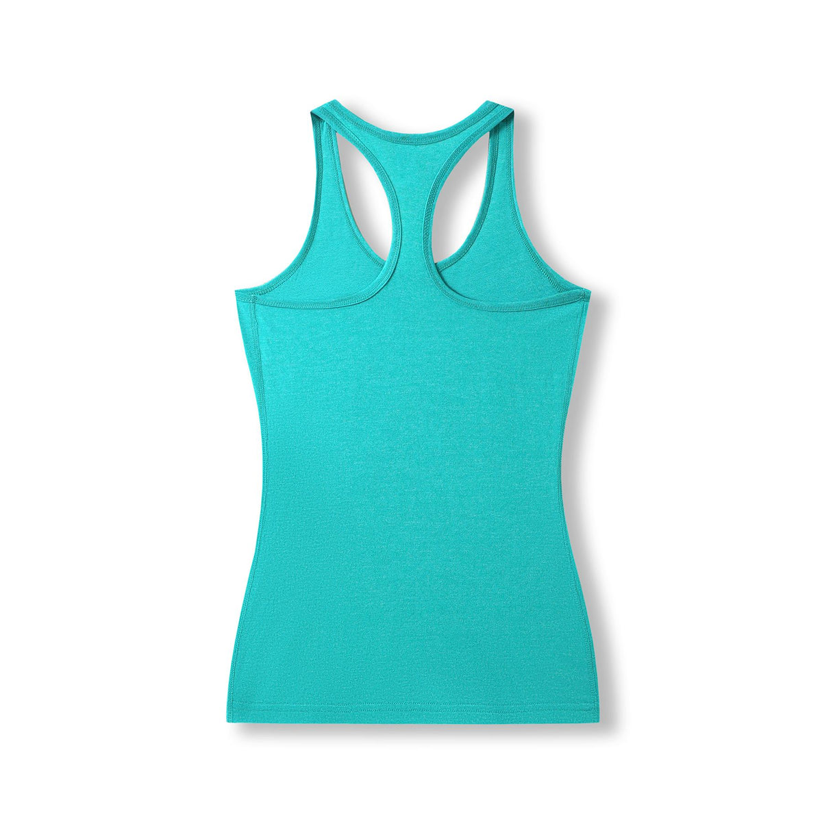 Womens Greatness Athletic T-back Singlet - Jade Heather - Back