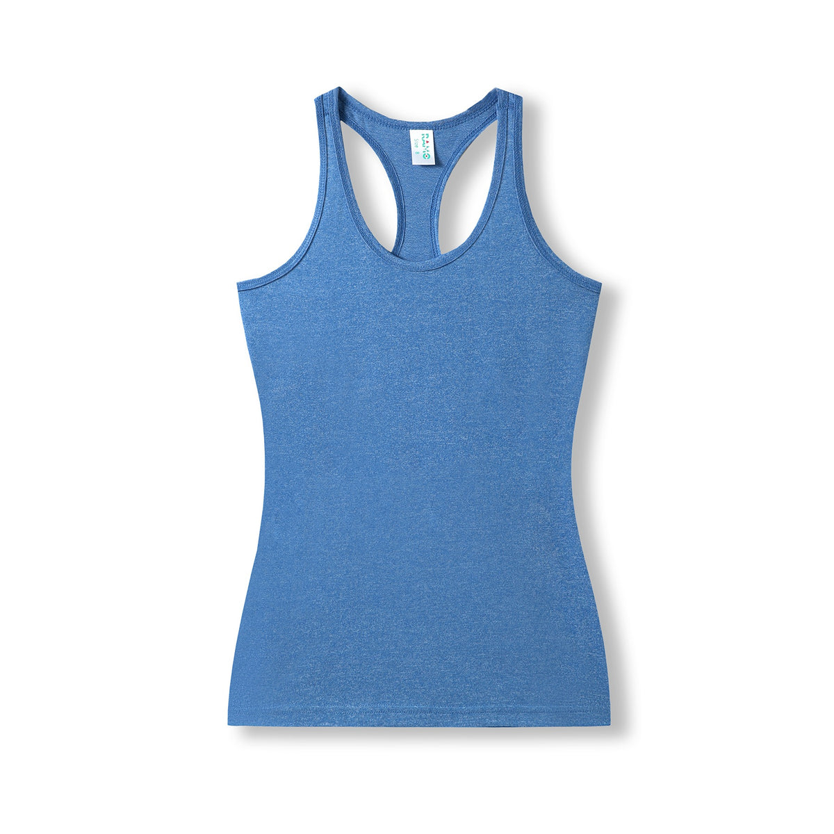 Womens Greatness Athletic T-back Singlet - Royal Heather - Front