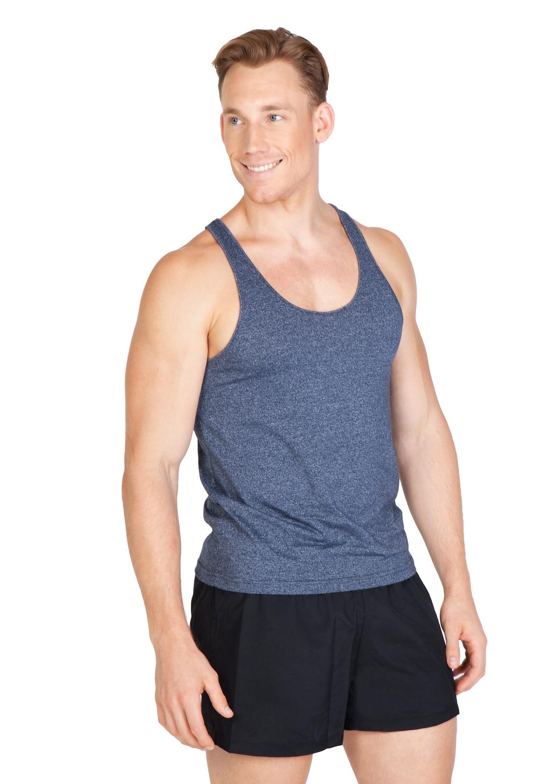 Mens Greatness Athletic T-back Singlet - view