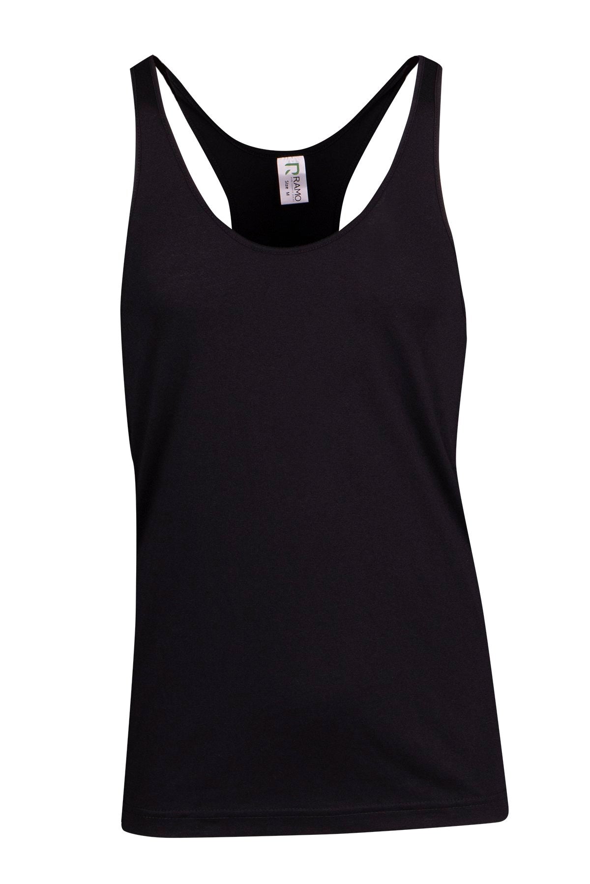 Mens Greatness Athletic T-back Singlet - Black - Front
