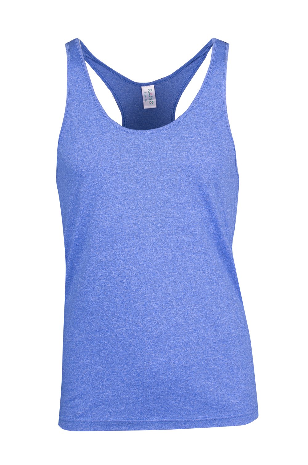 Mens Greatness Athletic T-back Singlet - Royal Heather - Front