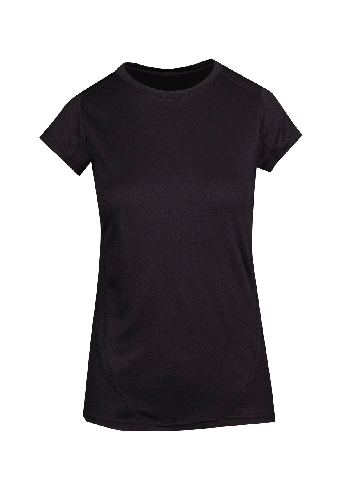 Women's Accelerator Cool-Dry T-shirt - Black/Black - Front