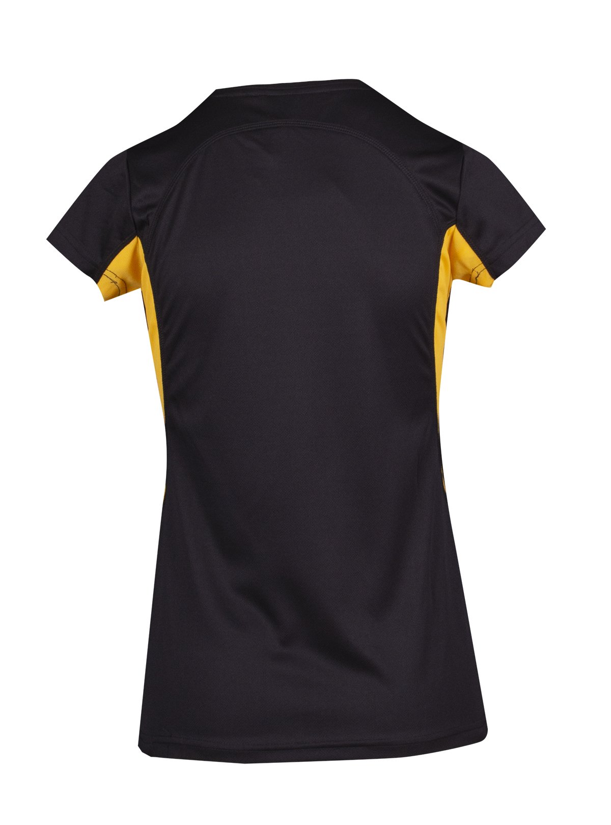 Women's Accelerator Cool-Dry T-shirt - Black/Gold - Back