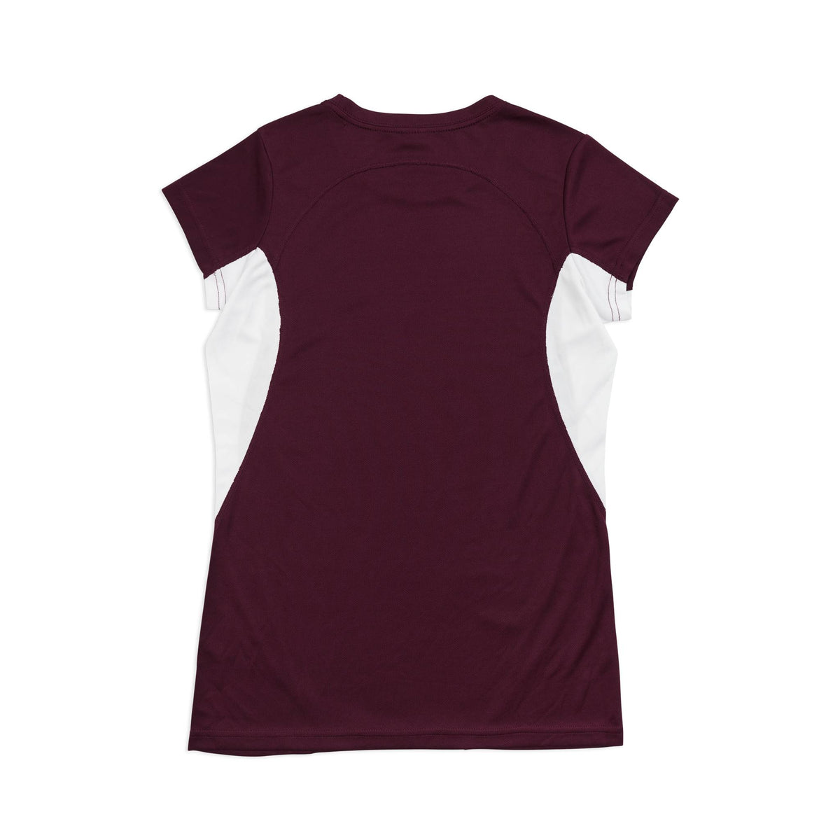 Women's Accelerator Cool-Dry T-shirt - Maroon/White - Back